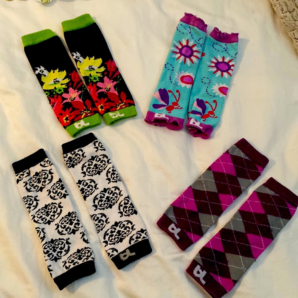 Baby Legs baby socks (more like leg warmers to help babies crawl).